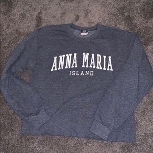 navy blue sweatshirt